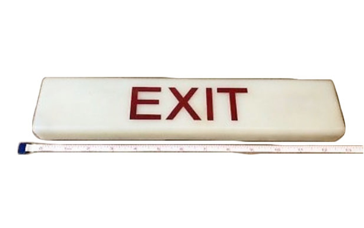 Exit Sign Front Measure
