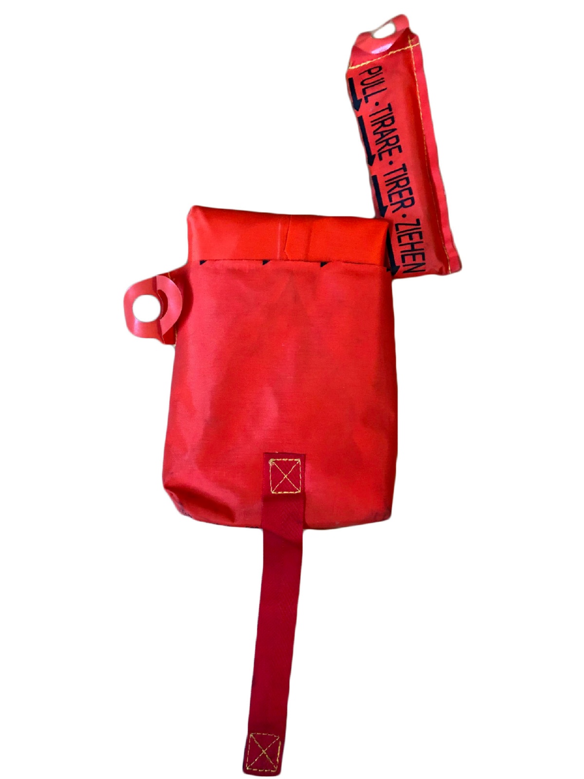 Red Life Jacket Front Wrapped Up 2