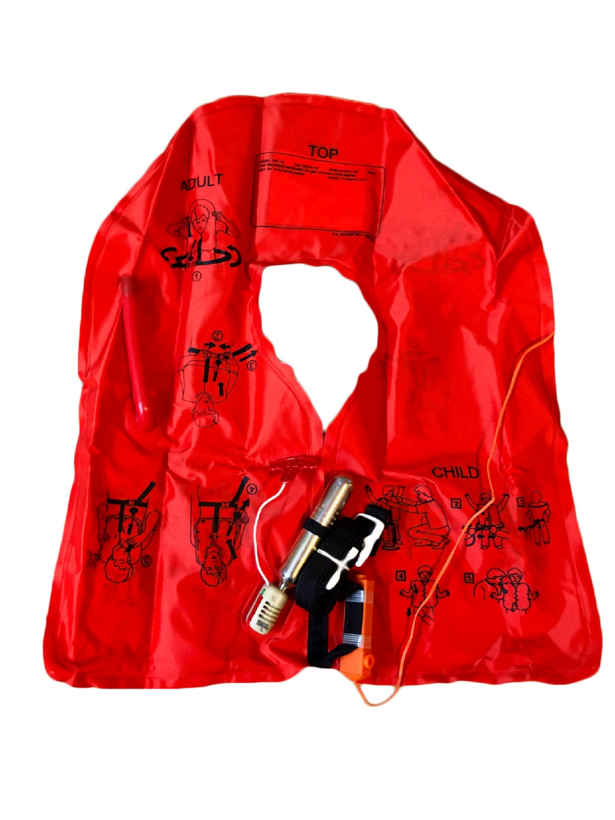 Red Life Jacket Open Front