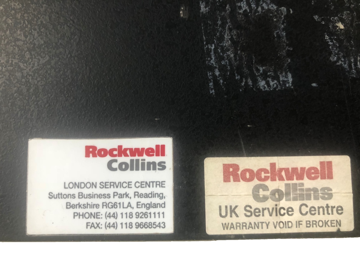Rockwell Collins 2 Data Plates