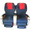 SAS A340 Navy Blue   Red Headrest Cover Business Class Seats Front